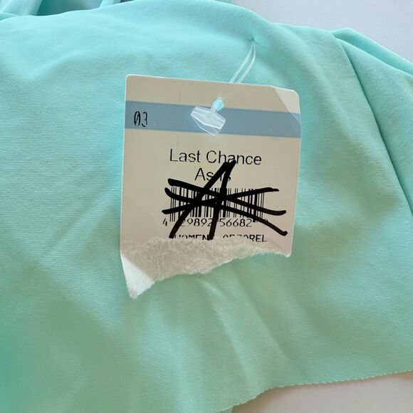 NWT La Blanca Island Goddess Ruffled Bandeau One Piece Swimsuit in Seafoam Sz 8 - Picture 7 of 14